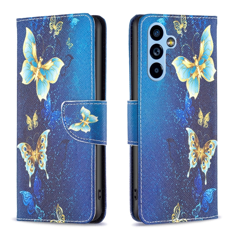 Colored Drawing Pattern Leather Phone Case, For Samsung Galaxy A54 5G
