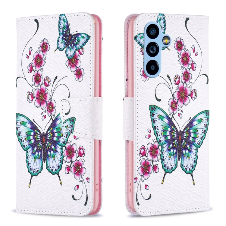 Colored Drawing Pattern Leather Phone Case, For Samsung Galaxy A54 5G