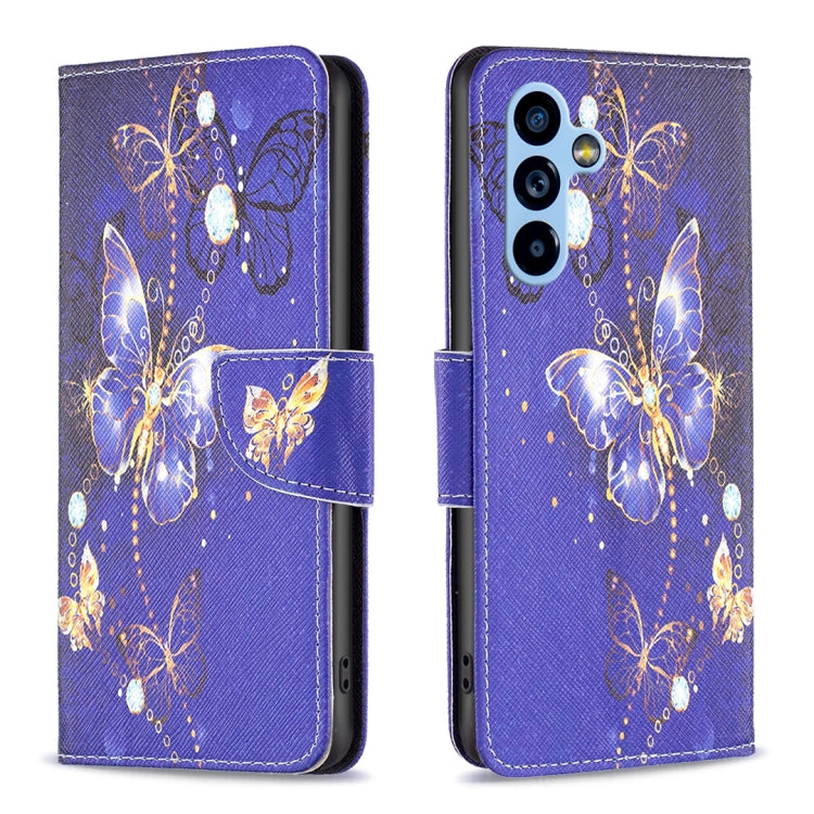 Colored Drawing Pattern Leather Phone Case, For Samsung Galaxy A54 5G