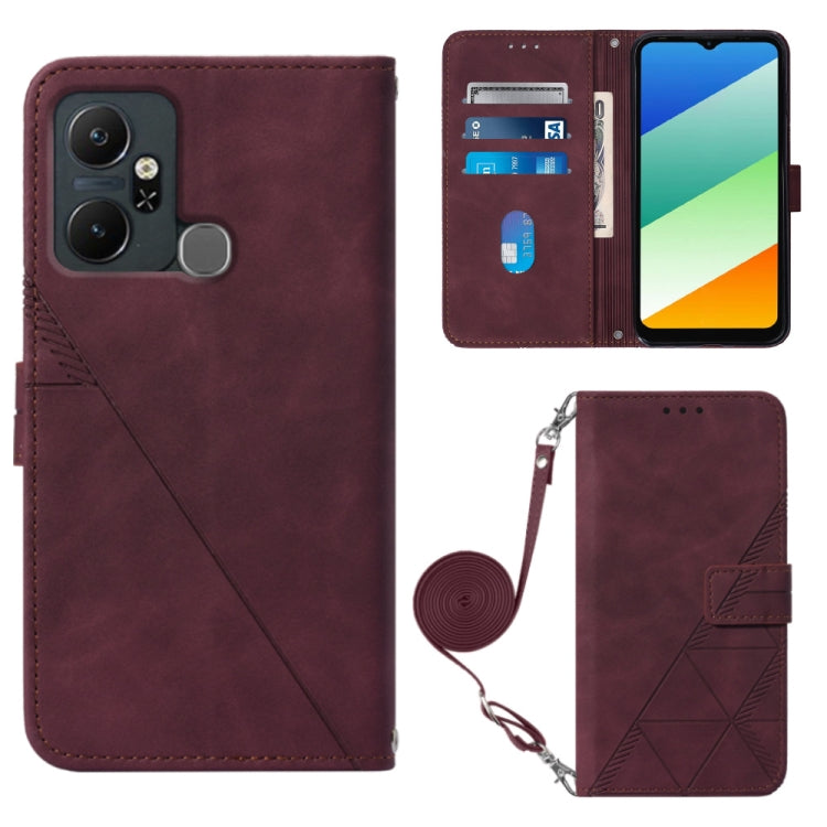 Crossbody 3D Embossed Flip Leather Phone Case, For Infinix Smart 6 Plus X6823, For Motorola Moto E22 4G / E22i 4G, For Motorola Moto Edge 30 Pro / Edge+ 2022, For Nokia C2 2ND Edition, For Nokia C21, For Nokia C21 Plus, For Nokia C100, For Nokia C200