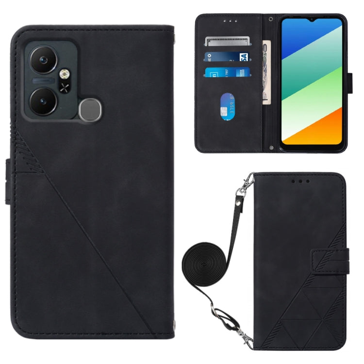 Crossbody 3D Embossed Flip Leather Phone Case, For Infinix Smart 6 Plus X6823, For Motorola Moto E22 4G / E22i 4G, For Motorola Moto Edge 30 Pro / Edge+ 2022, For Nokia C2 2ND Edition, For Nokia C21, For Nokia C21 Plus, For Nokia C100, For Nokia C200