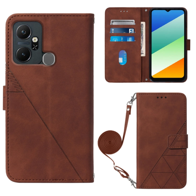 Crossbody 3D Embossed Flip Leather Phone Case, For Infinix Smart 6 Plus X6823, For Motorola Moto E22 4G / E22i 4G, For Motorola Moto Edge 30 Pro / Edge+ 2022, For Nokia C2 2ND Edition, For Nokia C21, For Nokia C21 Plus, For Nokia C100, For Nokia C200