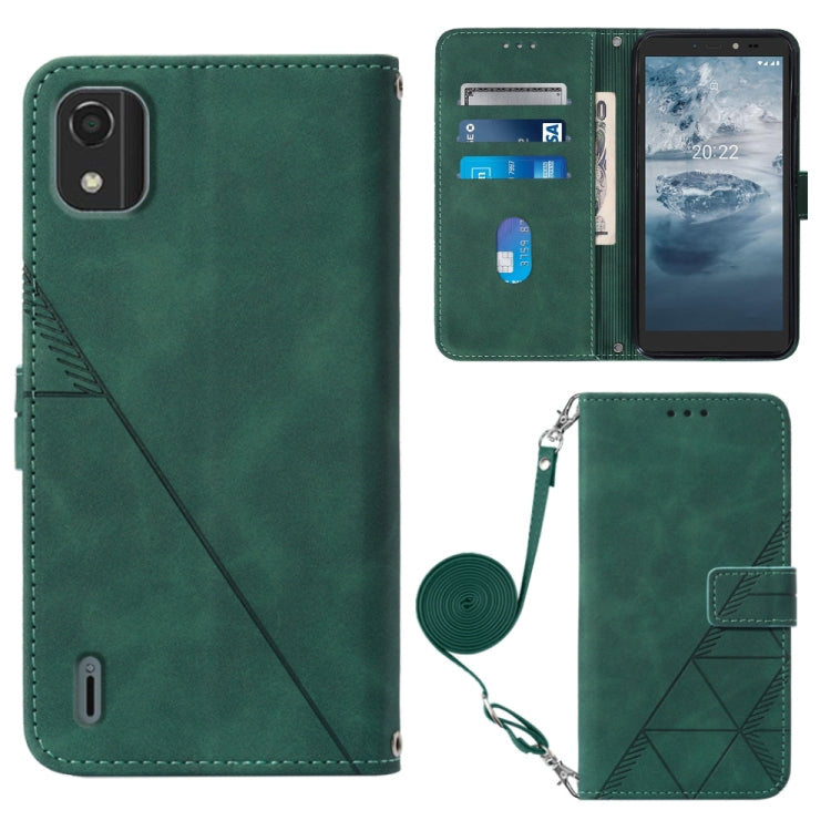 Crossbody 3D Embossed Flip Leather Phone Case, For Infinix Smart 6 Plus X6823, For Motorola Moto E22 4G / E22i 4G, For Motorola Moto Edge 30 Pro / Edge+ 2022, For Nokia C2 2ND Edition, For Nokia C21, For Nokia C21 Plus, For Nokia C100, For Nokia C200