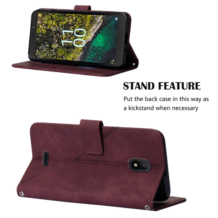 Crossbody 3D Embossed Flip Leather Phone Case, For Nokia C100, For Nokia C200, For Nokia G11 Plus, For Nokia G60 5G, For Nokia G100, For Nokia G400, For OPPO A17 4G, For OPPO A55S 5G CPH2309 JP Edition