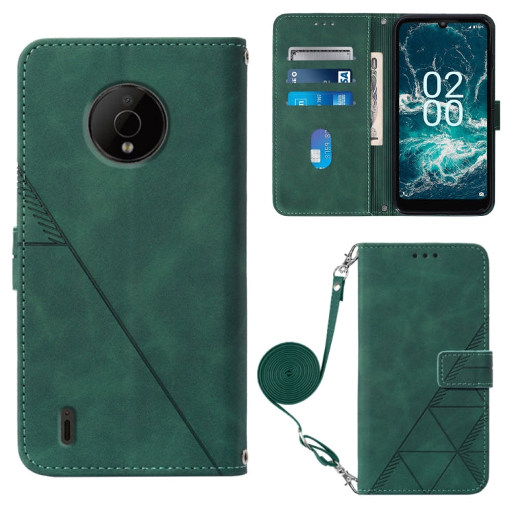 Crossbody 3D Embossed Flip Leather Phone Case, For Nokia C100, For Nokia C200, For Nokia G11 Plus, For Nokia G60 5G, For Nokia G100, For Nokia G400, For OPPO A17 4G, For OPPO A55S 5G CPH2309 JP Edition