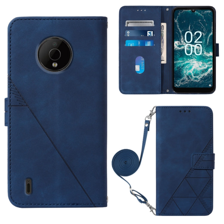 Crossbody 3D Embossed Flip Leather Phone Case, For Nokia C100, For Nokia C200, For Nokia G11 Plus, For Nokia G60 5G, For Nokia G100, For Nokia G400, For OPPO A17 4G, For OPPO A55S 5G CPH2309 JP Edition