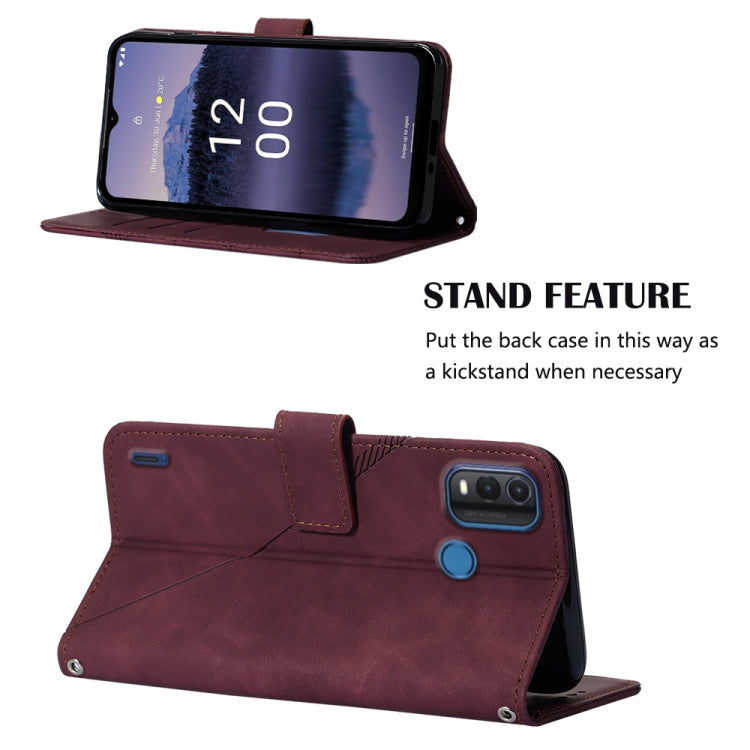 Crossbody 3D Embossed Flip Leather Phone Case, For Nokia G11 Plus, For Nokia G60 5G, For Nokia G100, For Nokia G400, For OPPO A17 4G, For OPPO A55S 5G CPH2309 JP Edition, For OPPO Reno7 A JP Edition, For Sony Xperia 5 IV