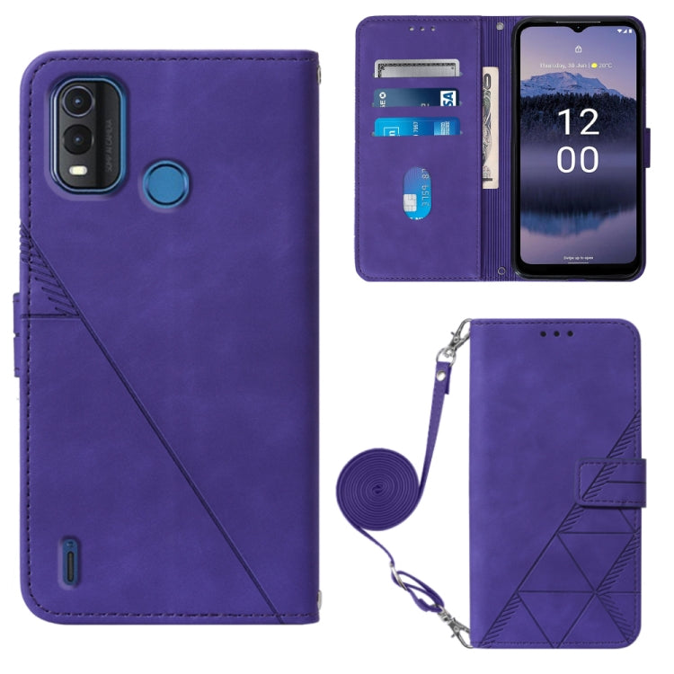 Crossbody 3D Embossed Flip Leather Phone Case, For Nokia G11 Plus, For Nokia G60 5G, For Nokia G100, For Nokia G400, For OPPO A17 4G, For OPPO A55S 5G CPH2309 JP Edition, For OPPO Reno7 A JP Edition, For Sony Xperia 5 IV