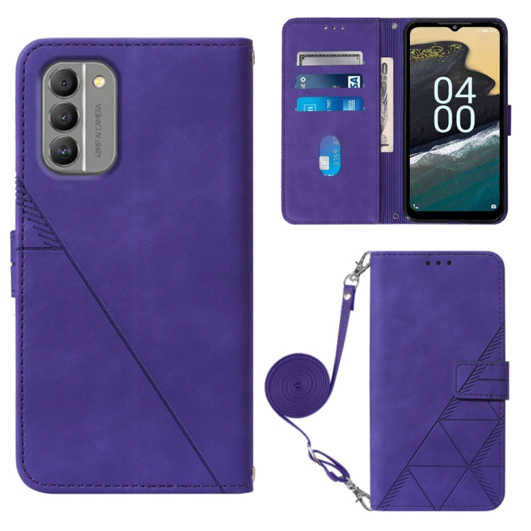 Crossbody 3D Embossed Flip Leather Phone Case, For Nokia C100, For Nokia C200, For Nokia G11 Plus, For Nokia G60 5G, For Nokia G100, For Nokia G400, For OPPO A17 4G, For OPPO A55S 5G CPH2309 JP Edition