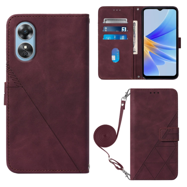 Crossbody 3D Embossed Flip Leather Phone Case, For Nokia C100, For Nokia C200, For Nokia G11 Plus, For Nokia G60 5G, For Nokia G100, For Nokia G400, For OPPO A17 4G, For OPPO A55S 5G CPH2309 JP Edition