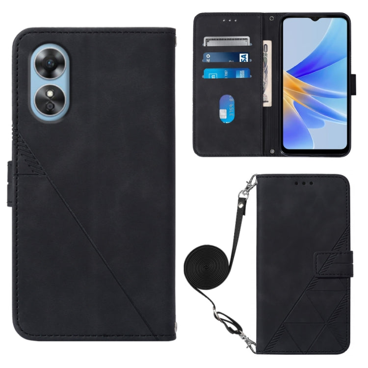 Crossbody 3D Embossed Flip Leather Phone Case, For Nokia C100, For Nokia C200, For Nokia G11 Plus, For Nokia G60 5G, For Nokia G100, For Nokia G400, For OPPO A17 4G, For OPPO A55S 5G CPH2309 JP Edition