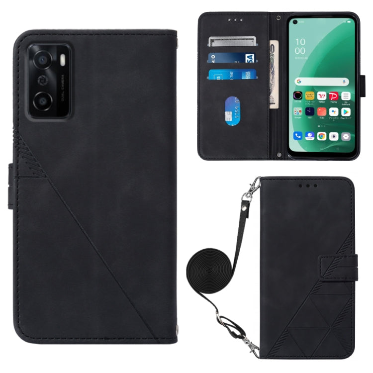 Crossbody 3D Embossed Flip Leather Phone Case, For Nokia C100, For Nokia C200, For Nokia G11 Plus, For Nokia G60 5G, For Nokia G100, For Nokia G400, For OPPO A17 4G, For OPPO A55S 5G CPH2309 JP Edition