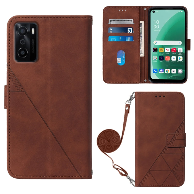 Crossbody 3D Embossed Flip Leather Phone Case, For Nokia C100, For Nokia C200, For Nokia G11 Plus, For Nokia G60 5G, For Nokia G100, For Nokia G400, For OPPO A17 4G, For OPPO A55S 5G CPH2309 JP Edition