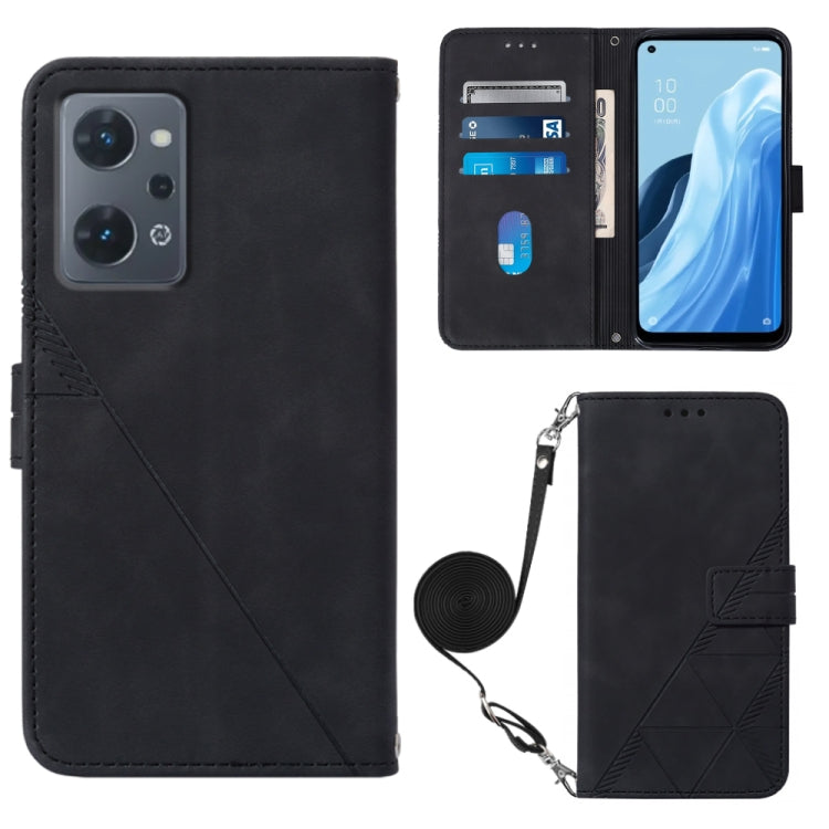 Crossbody 3D Embossed Flip Leather Phone Case, For OPPO Reno7 A JP Edition, For Sony Xperia 5 IV, For TCL 30 5G / 30+ 5G, For TCL 30T T603DL, For TCL 30 V 5G T781S / 30XE 5G, For TCL 30Z T602DL, For TCL 303, TCL 305i With fingerprint