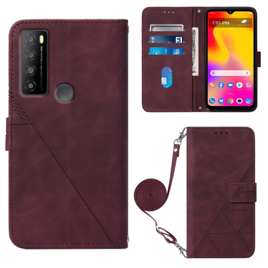Crossbody 3D Embossed Flip Leather Phone Case, For TCL 30XL T701DL, For TCL Stylus 5G, For T-Mobile Revvl 6 5G, For T-Mobile Revvl 6 Pro 5G, For ZTE Axon 40 Pro, For ZTE Axon 40 Ultra, For ZTE Consumer Cellular ZMAX 5G, For ZTE Nubia Z40S Pro