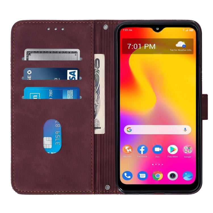 Crossbody 3D Embossed Flip Leather Phone Case, For TCL 30XL T701DL, For TCL Stylus 5G, For T-Mobile Revvl 6 5G, For T-Mobile Revvl 6 Pro 5G, For ZTE Axon 40 Pro, For ZTE Axon 40 Ultra, For ZTE Consumer Cellular ZMAX 5G, For ZTE Nubia Z40S Pro