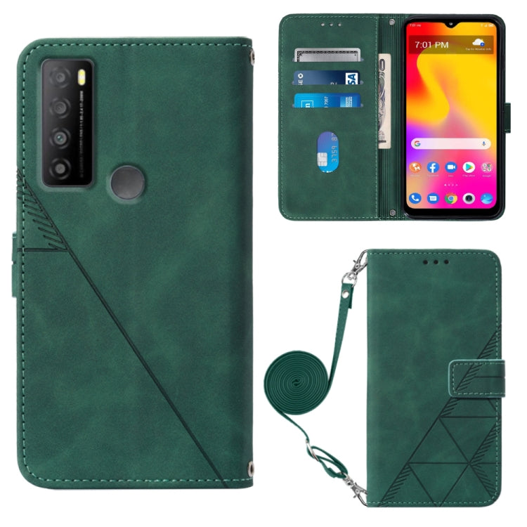 Crossbody 3D Embossed Flip Leather Phone Case, For TCL 30XL T701DL, For TCL Stylus 5G, For T-Mobile Revvl 6 5G, For T-Mobile Revvl 6 Pro 5G, For ZTE Axon 40 Pro, For ZTE Axon 40 Ultra, For ZTE Consumer Cellular ZMAX 5G, For ZTE Nubia Z40S Pro
