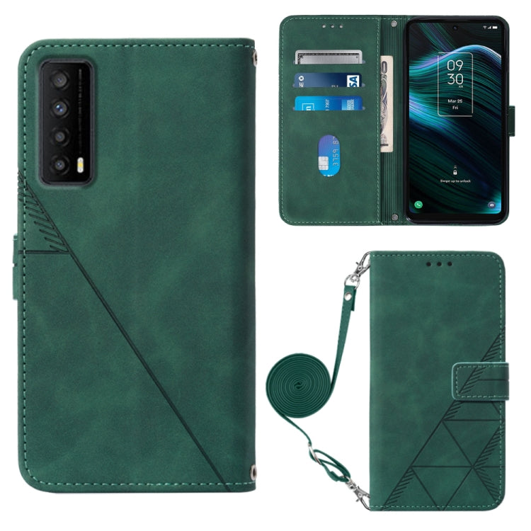 Crossbody 3D Embossed Flip Leather Phone Case, For TCL 30XL T701DL, For TCL Stylus 5G, For T-Mobile Revvl 6 5G, For T-Mobile Revvl 6 Pro 5G, For ZTE Axon 40 Pro, For ZTE Axon 40 Ultra, For ZTE Consumer Cellular ZMAX 5G, For ZTE Nubia Z40S Pro