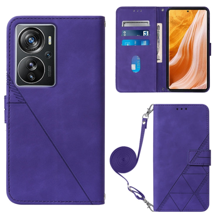 Crossbody 3D Embossed Flip Leather Phone Case, For TCL 30XL T701DL, For TCL Stylus 5G, For T-Mobile Revvl 6 5G, For T-Mobile Revvl 6 Pro 5G, For ZTE Axon 40 Pro, For ZTE Axon 40 Ultra, For ZTE Consumer Cellular ZMAX 5G, For ZTE Nubia Z40S Pro