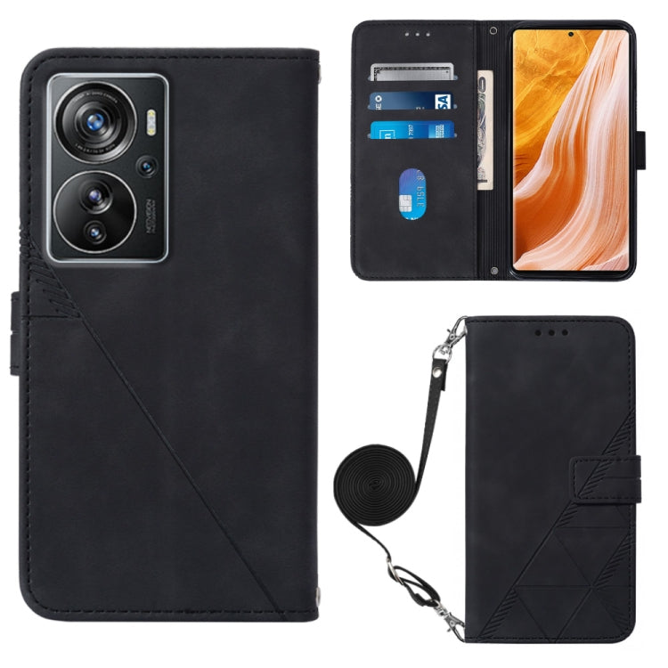 Crossbody 3D Embossed Flip Leather Phone Case, For TCL 30XL T701DL, For TCL Stylus 5G, For T-Mobile Revvl 6 5G, For T-Mobile Revvl 6 Pro 5G, For ZTE Axon 40 Pro, For ZTE Axon 40 Ultra, For ZTE Consumer Cellular ZMAX 5G, For ZTE Nubia Z40S Pro