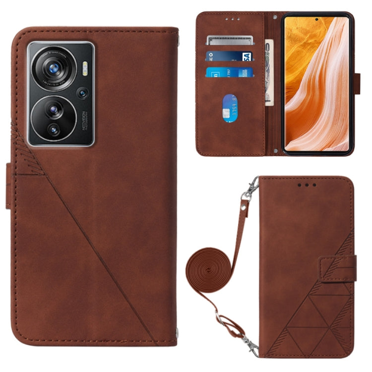 Crossbody 3D Embossed Flip Leather Phone Case, For TCL 30XL T701DL, For TCL Stylus 5G, For T-Mobile Revvl 6 5G, For T-Mobile Revvl 6 Pro 5G, For ZTE Axon 40 Pro, For ZTE Axon 40 Ultra, For ZTE Consumer Cellular ZMAX 5G, For ZTE Nubia Z40S Pro
