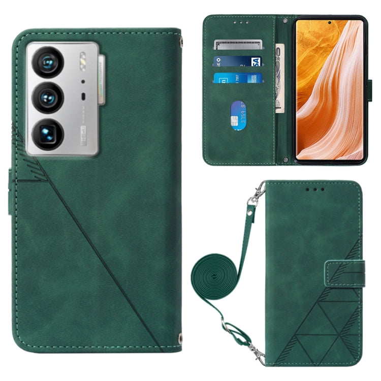 Crossbody 3D Embossed Flip Leather Phone Case, For TCL 30XL T701DL, For TCL Stylus 5G, For T-Mobile Revvl 6 5G, For T-Mobile Revvl 6 Pro 5G, For ZTE Axon 40 Pro, For ZTE Axon 40 Ultra, For ZTE Consumer Cellular ZMAX 5G, For ZTE Nubia Z40S Pro