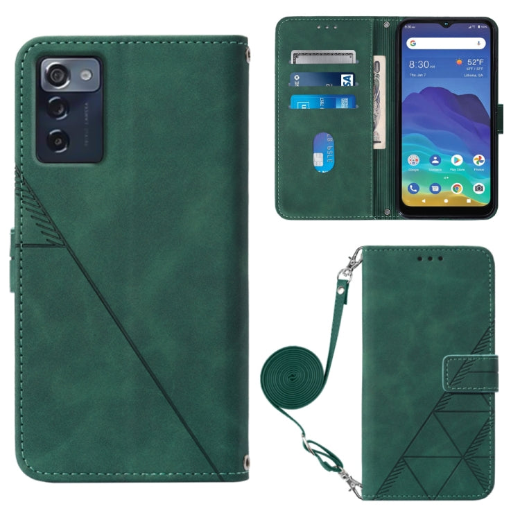 Crossbody 3D Embossed Flip Leather Phone Case, For TCL 30XL T701DL, For TCL Stylus 5G, For T-Mobile Revvl 6 5G, For T-Mobile Revvl 6 Pro 5G, For ZTE Axon 40 Pro, For ZTE Axon 40 Ultra, For ZTE Consumer Cellular ZMAX 5G, For ZTE Nubia Z40S Pro