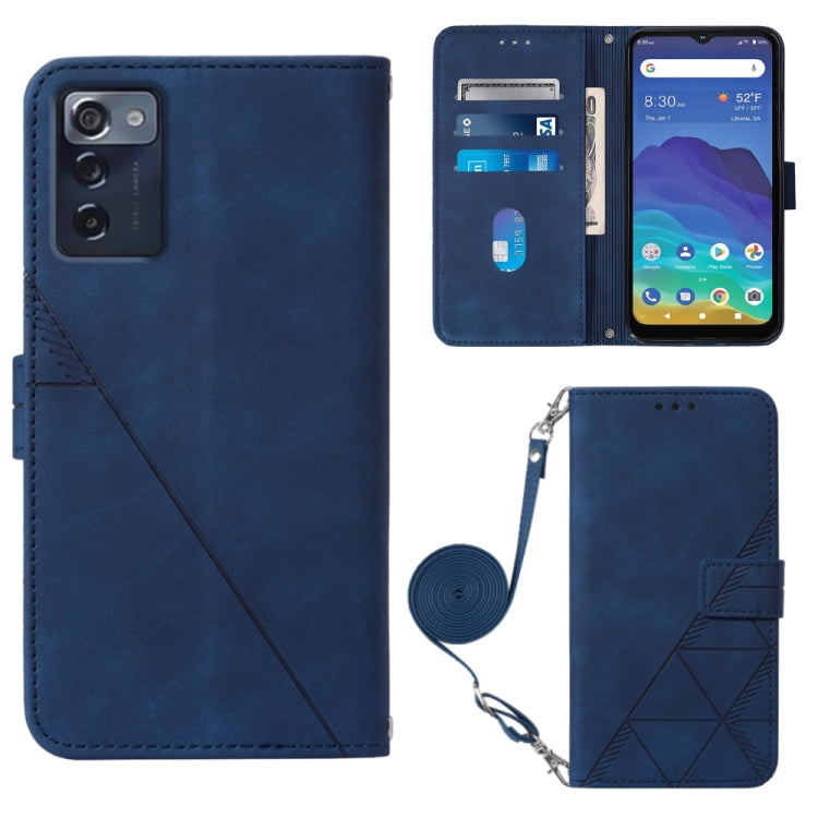 Crossbody 3D Embossed Flip Leather Phone Case, For TCL 30XL T701DL, For TCL Stylus 5G, For T-Mobile Revvl 6 5G, For T-Mobile Revvl 6 Pro 5G, For ZTE Axon 40 Pro, For ZTE Axon 40 Ultra, For ZTE Consumer Cellular ZMAX 5G, For ZTE Nubia Z40S Pro