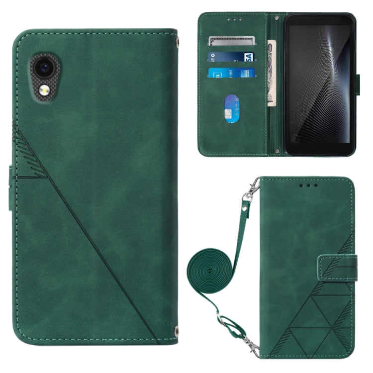Crossbody 3D Embossed Flip Leather Phone Case, For ZTE ZMAX 11 Z6251, For Cubot Pocket, For Oukitel C31, For Tone E22, For Samsung Galaxy A14 5G, For Samsung Galaxy A22 5G JP Edition, For Samsung Galaxy A23E / A22E / A23S / A23 5G                      ...