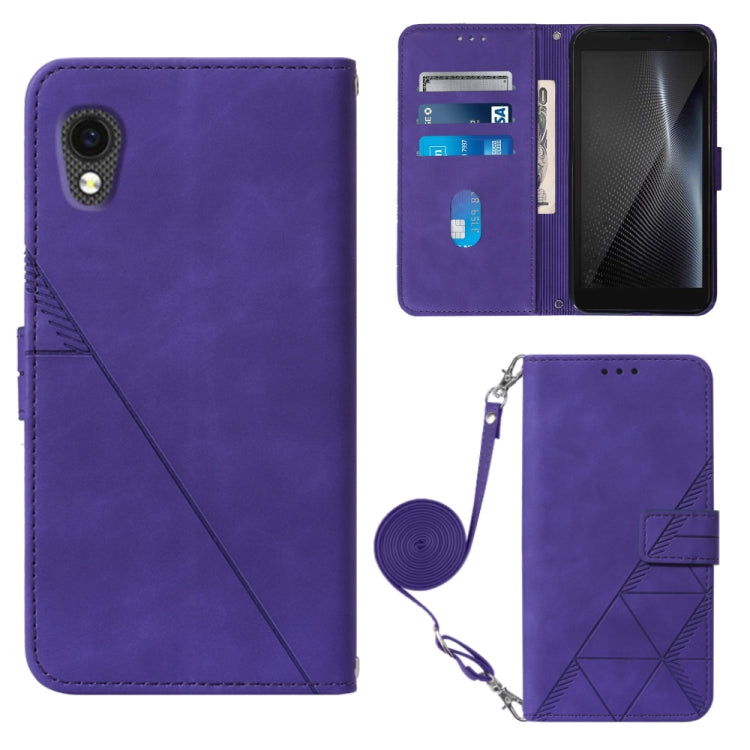 Crossbody 3D Embossed Flip Leather Phone Case, For ZTE ZMAX 11 Z6251, For Cubot Pocket, For Oukitel C31, For Tone E22, For Samsung Galaxy A14 5G, For Samsung Galaxy A22 5G JP Edition, For Samsung Galaxy A23E / A22E / A23S / A23 5G                      ...