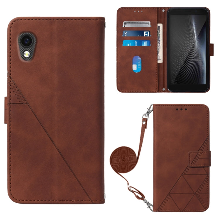 Crossbody 3D Embossed Flip Leather Phone Case, For ZTE ZMAX 11 Z6251, For Cubot Pocket, For Oukitel C31, For Tone E22, For Samsung Galaxy A14 5G, For Samsung Galaxy A22 5G JP Edition, For Samsung Galaxy A23E / A22E / A23S / A23 5G                      ...