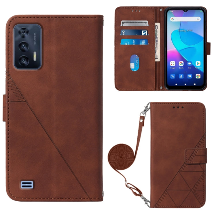 Crossbody 3D Embossed Flip Leather Phone Case, For ZTE ZMAX 11 Z6251, For Cubot Pocket, For Oukitel C31, For Tone E22, For Samsung Galaxy A14 5G, For Samsung Galaxy A22 5G JP Edition, For Samsung Galaxy A23E / A22E / A23S / A23 5G                      ...
