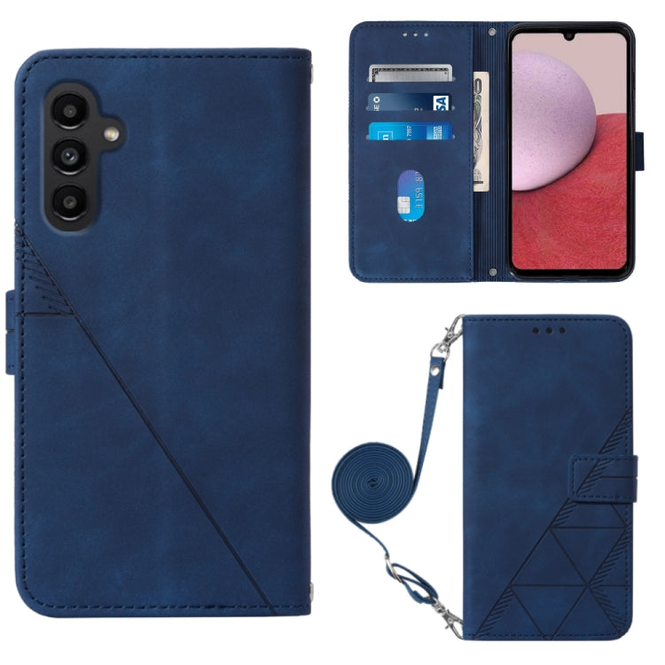 Crossbody 3D Embossed Flip Leather Phone Case, For ZTE ZMAX 11 Z6251, For Cubot Pocket, For Oukitel C31, For Tone E22, For Samsung Galaxy A14 5G, For Samsung Galaxy A22 5G JP Edition, For Samsung Galaxy A23E / A22E / A23S / A23 5G                      ...