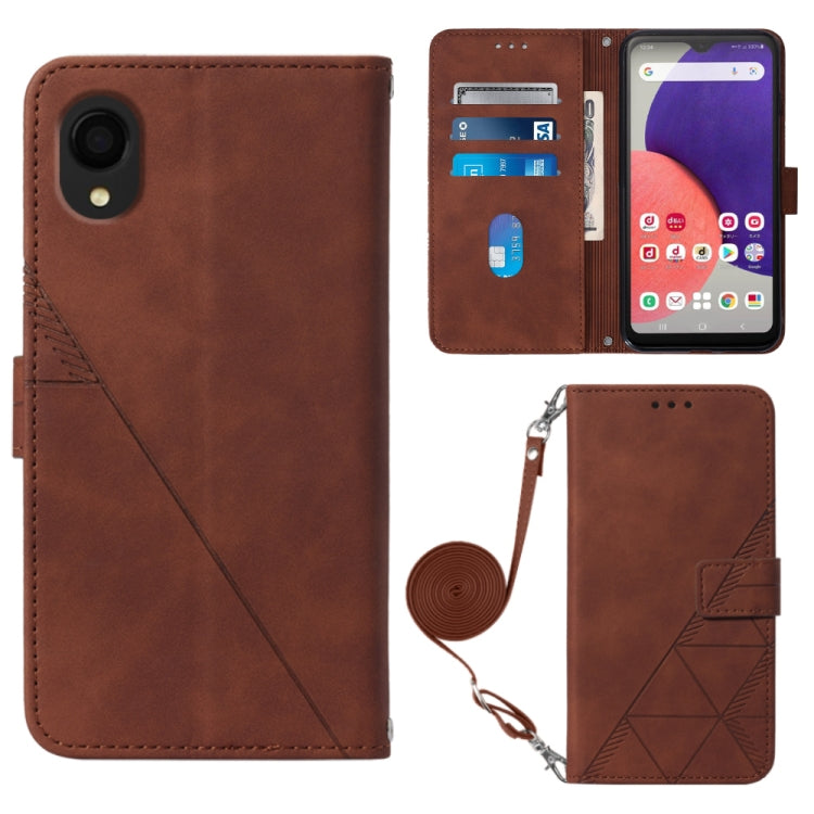 Crossbody 3D Embossed Flip Leather Phone Case, For ZTE ZMAX 11 Z6251, For Cubot Pocket, For Oukitel C31, For Tone E22, For Samsung Galaxy A14 5G, For Samsung Galaxy A22 5G JP Edition, For Samsung Galaxy A23E / A22E / A23S / A23 5G                      ...