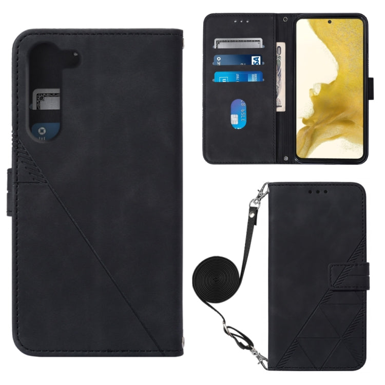 Crossbody 3D Embossed Flip Leather Phone Case, For ZTE ZMAX 11 Z6251, For Cubot Pocket, For Oukitel C31, For Tone E22, For Samsung Galaxy A14 5G, For Samsung Galaxy A22 5G JP Edition, For Samsung Galaxy A23E / A22E / A23S / A23 5G                      ...