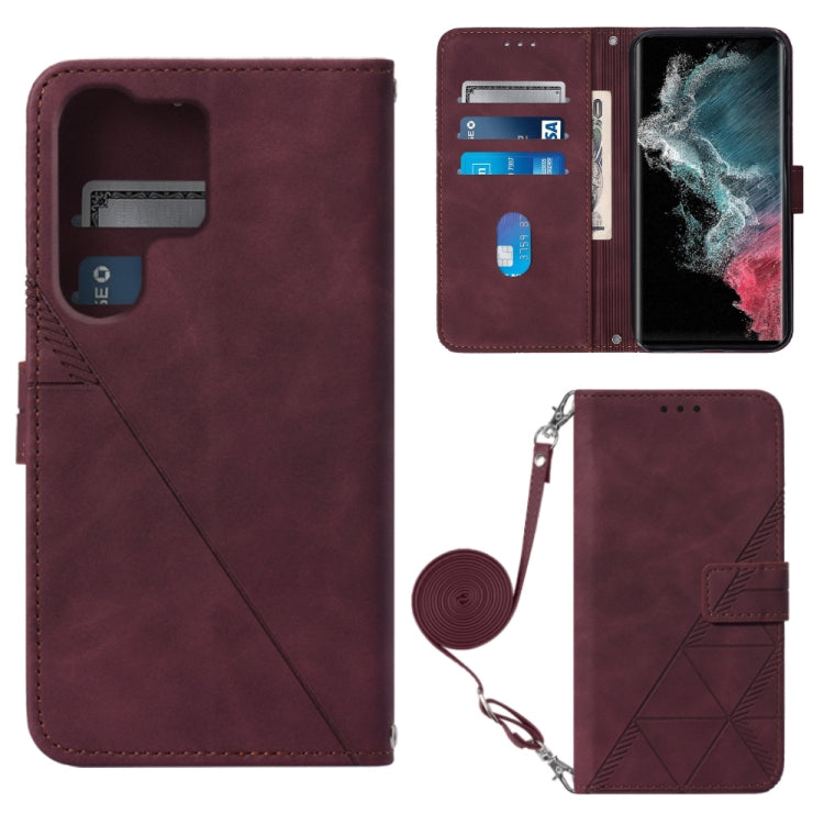 Crossbody 3D Embossed Flip Leather Phone Case, For Samsung Galaxy S23+ 5G, For Samsung Galaxy S23 Ultra 5G, For Sharp Aquos R7 / P7, For Sharp Aquos V6 Plus / V6, For Sharp Aquos Sense7 Plus, For Sharp Aquos Sense7 SH-V48, For Xiaomi Civi 2            ...