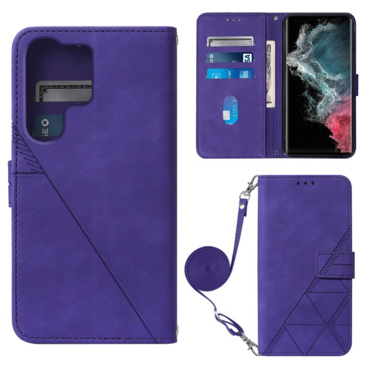 Crossbody 3D Embossed Flip Leather Phone Case, For Samsung Galaxy S23+ 5G, For Samsung Galaxy S23 Ultra 5G, For Sharp Aquos R7 / P7, For Sharp Aquos V6 Plus / V6, For Sharp Aquos Sense7 Plus, For Sharp Aquos Sense7 SH-V48, For Xiaomi Civi 2            ...