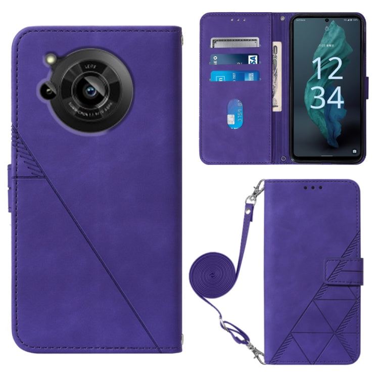 Crossbody 3D Embossed Flip Leather Phone Case, For Samsung Galaxy S23+ 5G, For Samsung Galaxy S23 Ultra 5G, For Sharp Aquos R7 / P7, For Sharp Aquos V6 Plus / V6, For Sharp Aquos Sense7 Plus, For Sharp Aquos Sense7 SH-V48, For Xiaomi Civi 2            ...