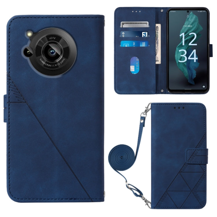 Crossbody 3D Embossed Flip Leather Phone Case, For Samsung Galaxy S23+ 5G, For Samsung Galaxy S23 Ultra 5G, For Sharp Aquos R7 / P7, For Sharp Aquos V6 Plus / V6, For Sharp Aquos Sense7 Plus, For Sharp Aquos Sense7 SH-V48, For Xiaomi Civi 2            ...