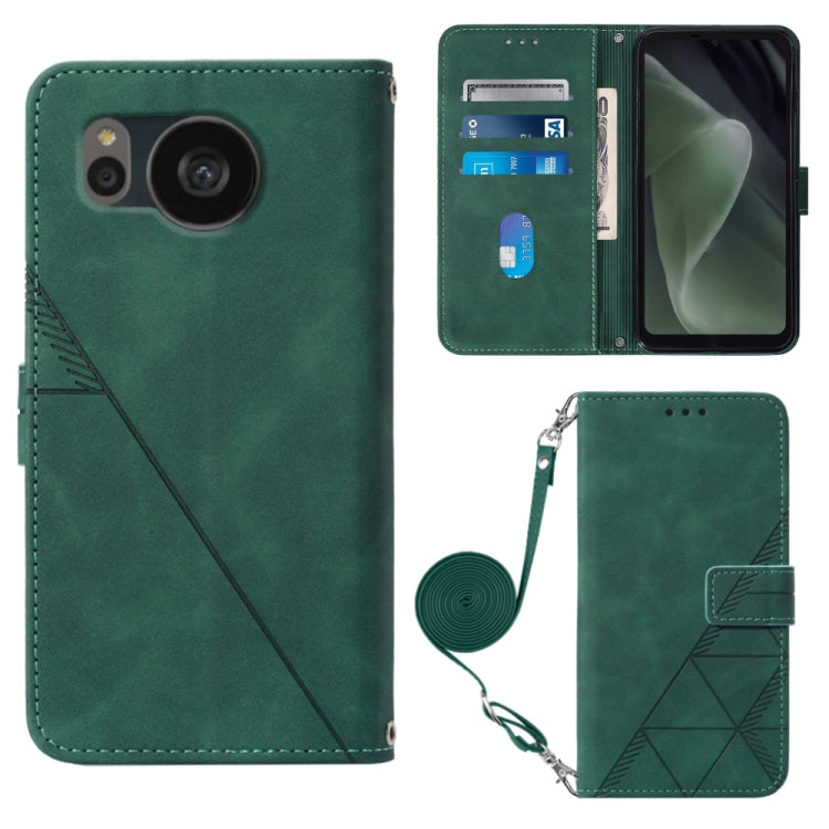Crossbody 3D Embossed Flip Leather Phone Case, For Samsung Galaxy S23+ 5G, For Samsung Galaxy S23 Ultra 5G, For Sharp Aquos R7 / P7, For Sharp Aquos V6 Plus / V6, For Sharp Aquos Sense7 Plus, For Sharp Aquos Sense7 SH-V48, For Xiaomi Civi 2            ...