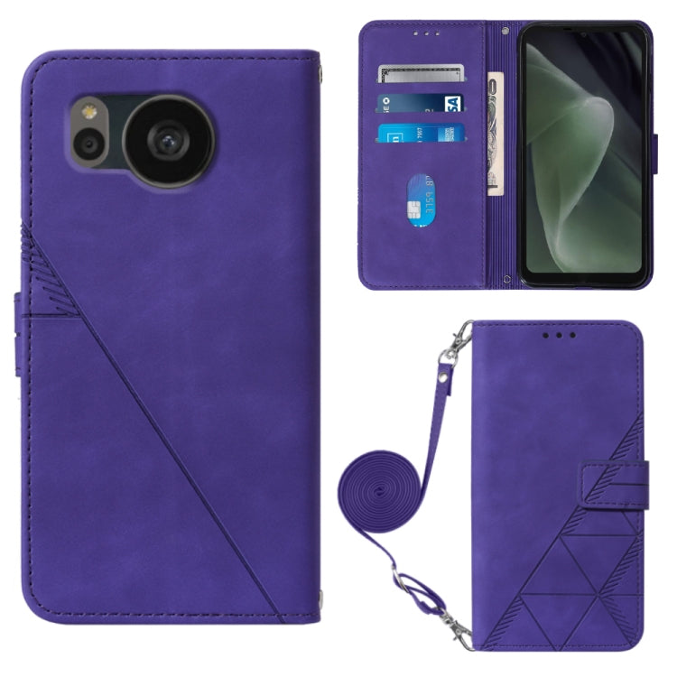 Crossbody 3D Embossed Flip Leather Phone Case, For Samsung Galaxy S23+ 5G, For Samsung Galaxy S23 Ultra 5G, For Sharp Aquos R7 / P7, For Sharp Aquos V6 Plus / V6, For Sharp Aquos Sense7 Plus, For Sharp Aquos Sense7 SH-V48, For Xiaomi Civi 2            ...