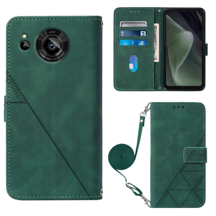 Crossbody 3D Embossed Flip Leather Phone Case, For Samsung Galaxy S23+ 5G, For Samsung Galaxy S23 Ultra 5G, For Sharp Aquos R7 / P7, For Sharp Aquos V6 Plus / V6, For Sharp Aquos Sense7 Plus, For Sharp Aquos Sense7 SH-V48, For Xiaomi Civi 2            ...