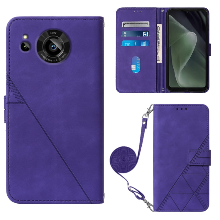 Crossbody 3D Embossed Flip Leather Phone Case, For Samsung Galaxy S23+ 5G, For Samsung Galaxy S23 Ultra 5G, For Sharp Aquos R7 / P7, For Sharp Aquos V6 Plus / V6, For Sharp Aquos Sense7 Plus, For Sharp Aquos Sense7 SH-V48, For Xiaomi Civi 2            ...