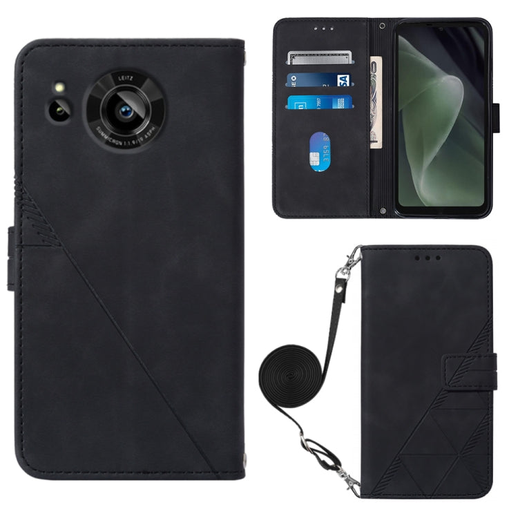Crossbody 3D Embossed Flip Leather Phone Case, For Samsung Galaxy S23+ 5G, For Samsung Galaxy S23 Ultra 5G, For Sharp Aquos R7 / P7, For Sharp Aquos V6 Plus / V6, For Sharp Aquos Sense7 Plus, For Sharp Aquos Sense7 SH-V48, For Xiaomi Civi 2            ...
