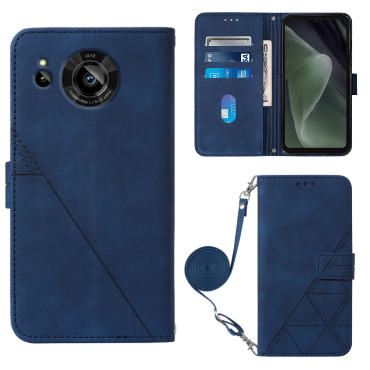 Crossbody 3D Embossed Flip Leather Phone Case, For Samsung Galaxy S23+ 5G, For Samsung Galaxy S23 Ultra 5G, For Sharp Aquos R7 / P7, For Sharp Aquos V6 Plus / V6, For Sharp Aquos Sense7 Plus, For Sharp Aquos Sense7 SH-V48, For Xiaomi Civi 2            ...