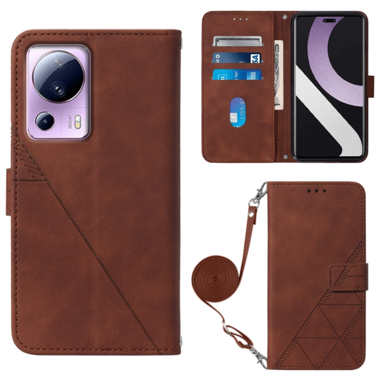 Crossbody 3D Embossed Flip Leather Phone Case, For Samsung Galaxy S23+ 5G, For Samsung Galaxy S23 Ultra 5G, For Sharp Aquos R7 / P7, For Sharp Aquos V6 Plus / V6, For Sharp Aquos Sense7 Plus, For Sharp Aquos Sense7 SH-V48, For Xiaomi Civi 2            ...
