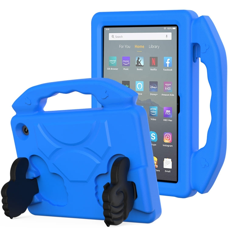 Children EVA Shockproof Tablet Case with Thumb Bracket, For Amazon Kindle Fire 7 2022