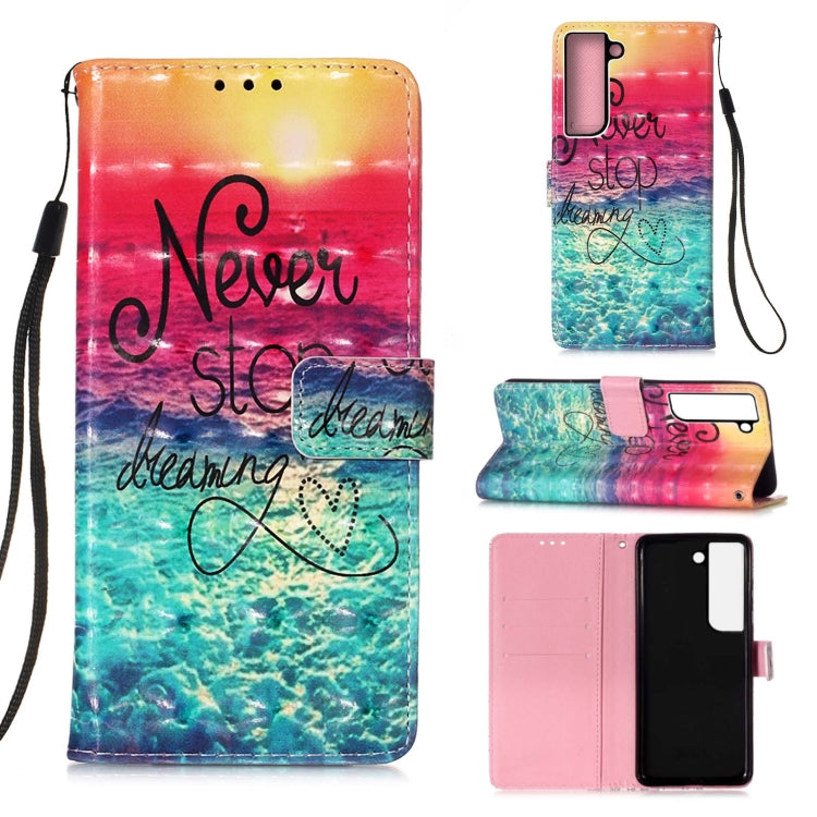 3D Painting Horizontal Flip Leather Phone Case, For Samsung Galaxy A14 5G, For Samsung Galaxy S23 5G, For Samsung Galaxy S23+ 5G, For Samsung Galaxy S23 Ultra 5G