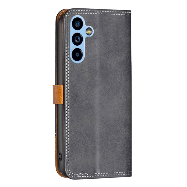 Color Matching Double Sewing Thread Leather Phone Case, For Samsung Galaxy A54 5G