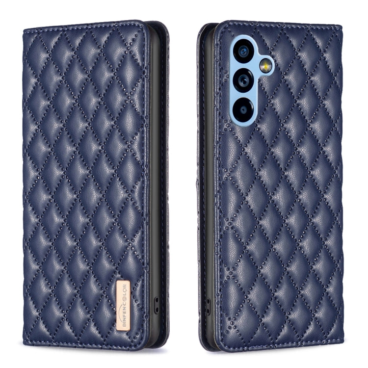 Diamond Lattice Magnetic Leather Flip Phone Case, For Samsung Galaxy A54 5G